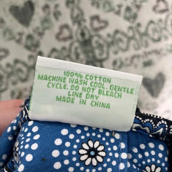 Vera Bradley Calypso Blue Quilted Wallet Pouch Wristlet - Picture 4 of 7